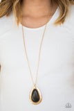 BADLAND To The Bone - Gold Paparazzi Necklace - Carolina Bling Boss