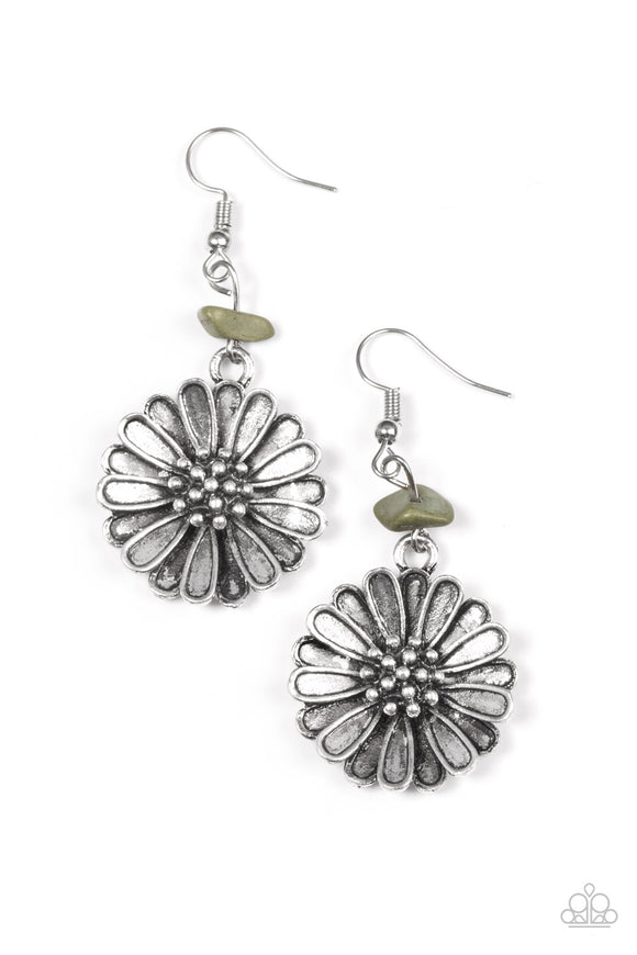 Prairie Garden - Green Paparazzi Earrings - Carolina Bling Boss