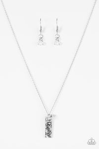 Aspire - White Paparazzi Necklace - Carolina Bling Boss