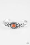 Wide Open Mesas - Orange Paparazzi Bracelet