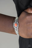 Wide Open Mesas - Orange Paparazzi Bracelet