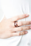 Let A Thousand WILDFLOWERS Bloom - Copper Paparazzi Ring - Carolina Bling Boss