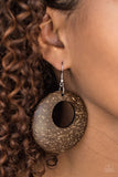 Moroccan Movement - Brown Paparazzi Earrings - Carolina Bling Boss