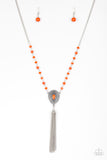 Soul Quest - Orange Paparazzi Necklace