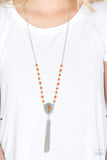 Soul Quest - Orange Paparazzi Necklace