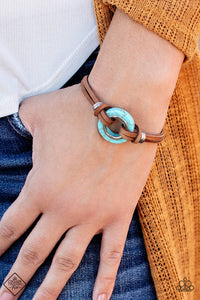 Sahara Springs - Blue Paparazzi Bracelet Exclusive - Carolina Bling Boss