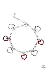 Take A HEARTBREAK - Red Bracelet - Carolina Bling Boss