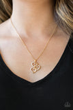 Heart of Hearts - Gold Paparazzi Necklace - Carolina Bling Boss