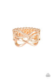 Infinite Illuminations - Rose Gold Paparazzi Ring