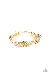 Get The GLOW On The Road - Gold Paparazzi Bracelet - Carolina Bling Boss