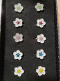 Rhinestone Flower Ring - Multiple Colors Available - Carolina Bling Boss