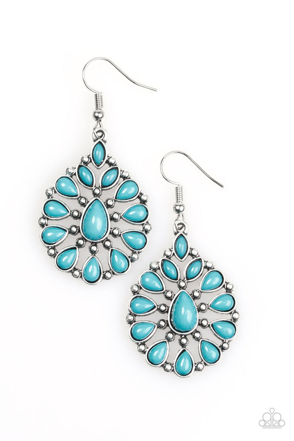 Wild Is My Favorite Color - Blue Paparazzi Earrings - Carolina Bling Boss