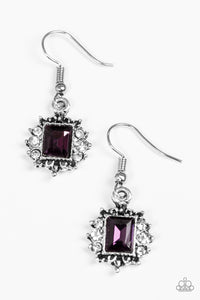 Cant Stop The REIGN - Purple Paparazzi Earrings - Carolina Bling Boss