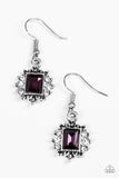 Cant Stop The REIGN - Purple Paparazzi Earrings - Carolina Bling Boss