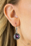 Cant Stop The REIGN - Purple Paparazzi Earrings - Carolina Bling Boss