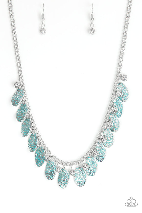 Vintage Gardens - Blue Paparazzi Necklace