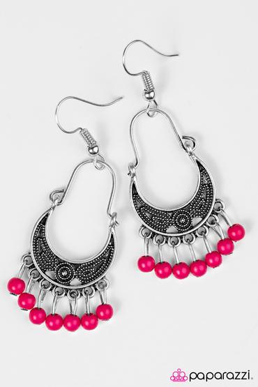 Hopelessly Houston - Pink Earrings - Carolina Bling Boss