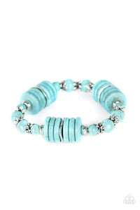 Sagebrush Serenade - Blue Paparazzi Bracelet - Carolina Bling Boss