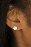 Just In TIMELESS - White  Paparazzi Earrings - Carolina Bling Boss