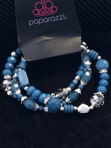 Girl Boss - Blue Paparazzi Bracelet - Carolina Bling Boss
