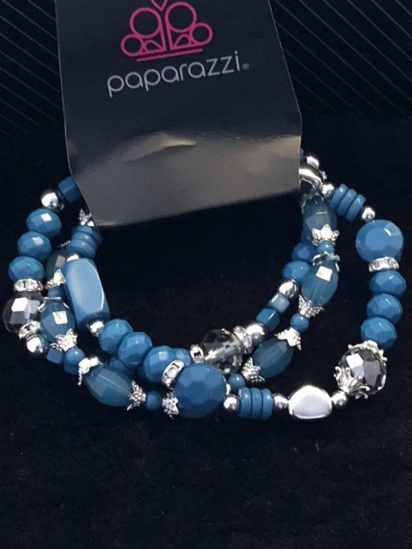 Girl Boss - Blue Paparazzi Bracelet - Carolina Bling Boss