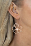 Petal Power - Rose Gold Paparazzi Earrings