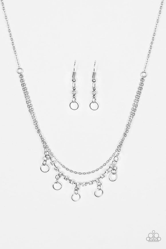 Modern Day Princess - White Paparazzi Necklace - Carolina Bling Boss