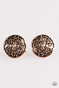 Garden Glee - Copper Paparazzi Earrings - Carolina Bling Boss