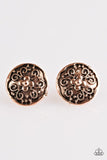 Garden Glee - Copper Paparazzi Earrings - Carolina Bling Boss