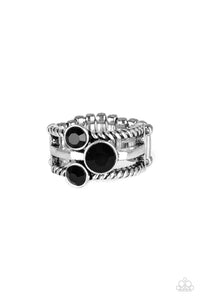 Head In The Stars - Black Paparazzi Ring