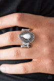 HUE Me In - White Paparazzi Ring - Carolina Bling Boss