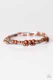 Twisting Tranquility - Brown Paparazzi Bracelet - Carolina Bling Boss