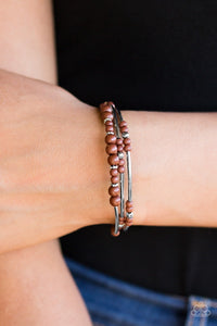 Twisting Tranquility - Brown Paparazzi Bracelet - Carolina Bling Boss