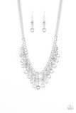 Valentines Day Drama - White Paparazzi Necklace - Carolina Bling Boss