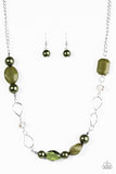 Beam Away - Green Paparazzi Necklace - Carolina Bling Boss