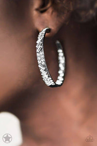 GLITZY By Association - Black Paparazzi Earrings - Carolina Bling Boss