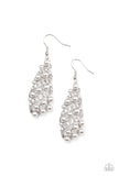 Ballroom Waltz - Silver Paparazzi Earrings