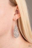 Ballroom Waltz - Silver Paparazzi Earrings