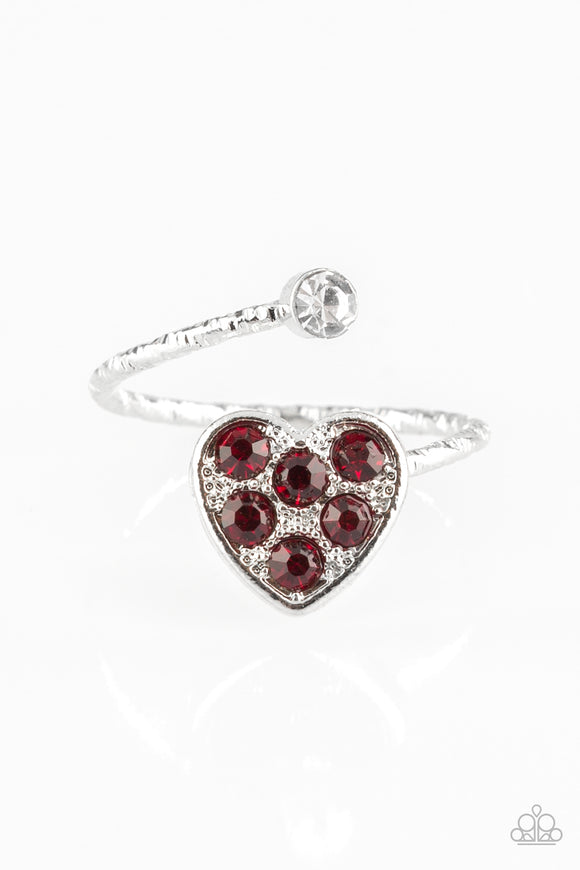 Rhinestone Heart Ring - Multiple Colors Available - Carolina Bling Boss