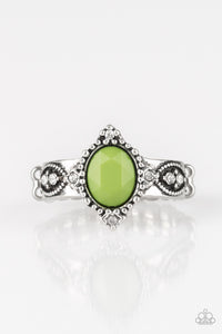 Pricelessly Princess - Green Paparazzi Ring - Carolina Bling Boss