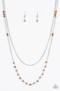 Rich With Glitz - Brown Paparazzi Necklace - Carolina Bling Boss