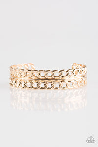 Progressive Movement - Gold Paparazzi Bracelet - Carolina Bling Boss