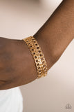 Progressive Movement - Gold Paparazzi Bracelet - Carolina Bling Boss