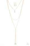 Typhoon Shimmer - Gold Paparazzi Necklace - Carolina Bling Boss