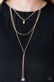 Typhoon Shimmer - Gold Paparazzi Necklace - Carolina Bling Boss