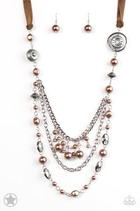 All The Trimmings - Brown Paparazzi Necklace - Carolina Bling Boss