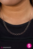 Steampunk Shimmer - Rose Gold Paparazzi Necklace - Carolina Bling Boss