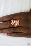 Feathers Will Fly - Copper Paparazzi Ring - Carolina Bling Boss