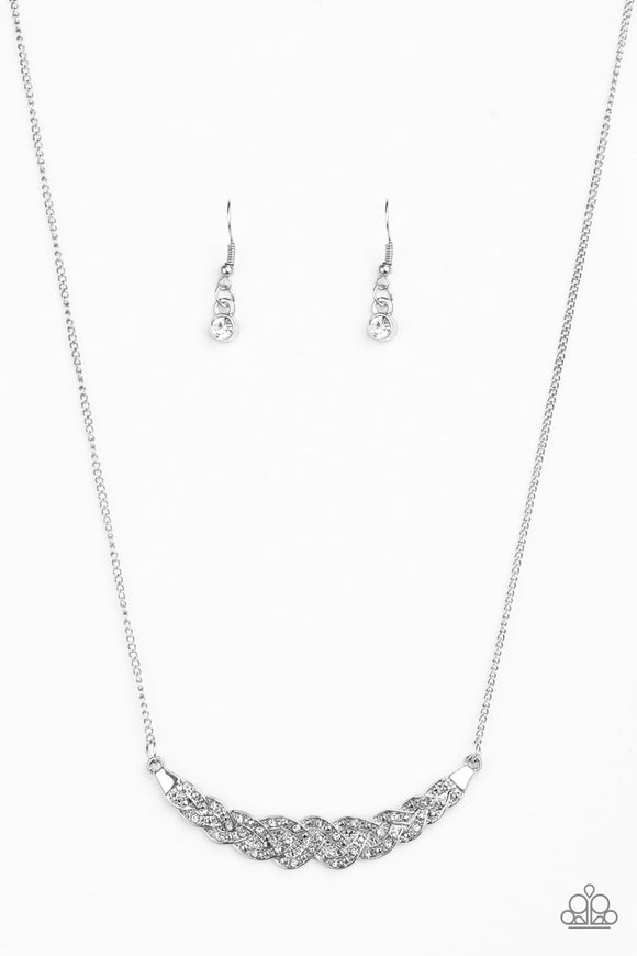 Whatever Floats Your YACHT - White Paparazzi Necklace - Carolina Bling Boss