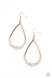 Dipped In Diamonds - Gold Paparazzi Earrings - Carolina Bling Boss